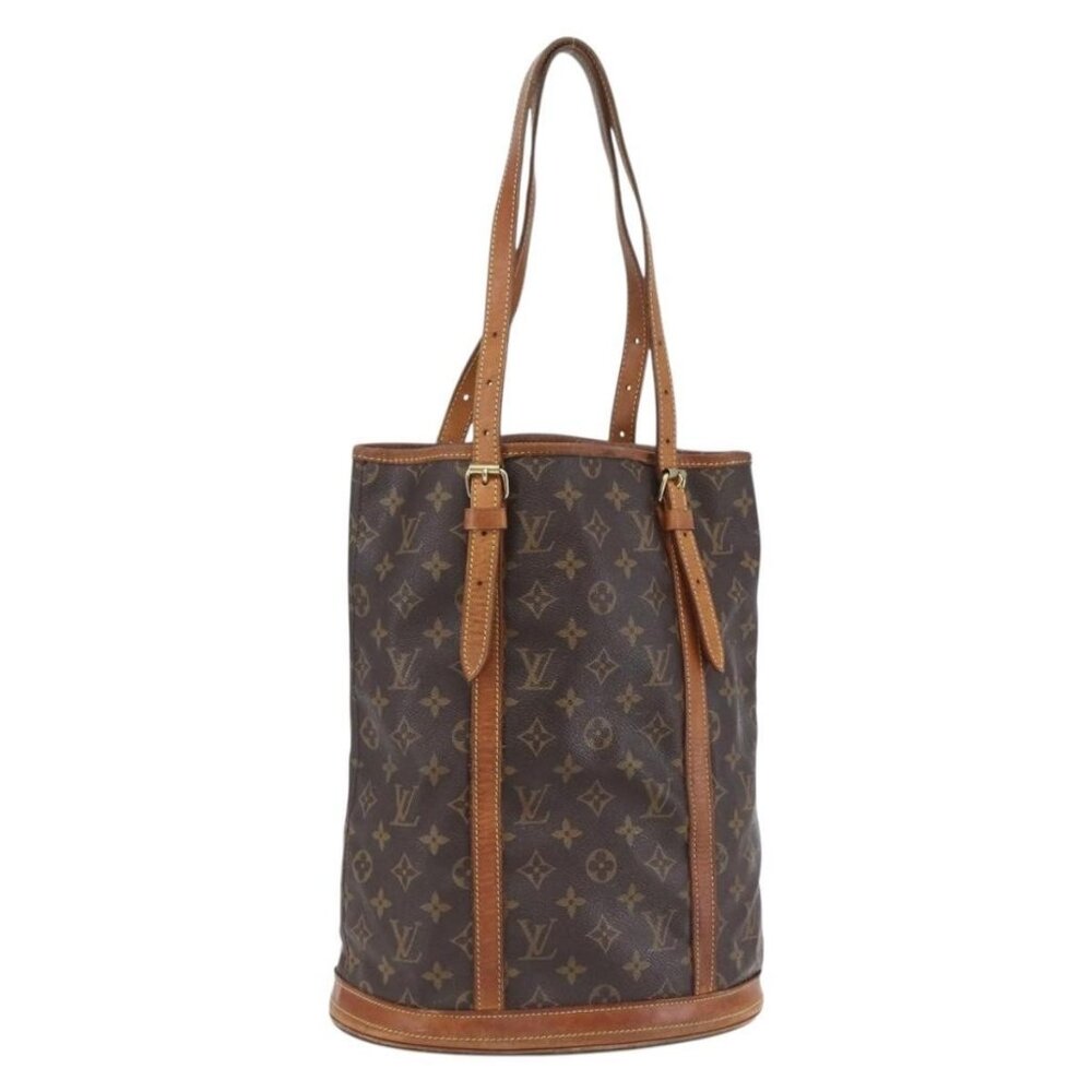 Authentic LOUIS VUITTON Monogram Bucket PM Shoulder Bag M42238 LV